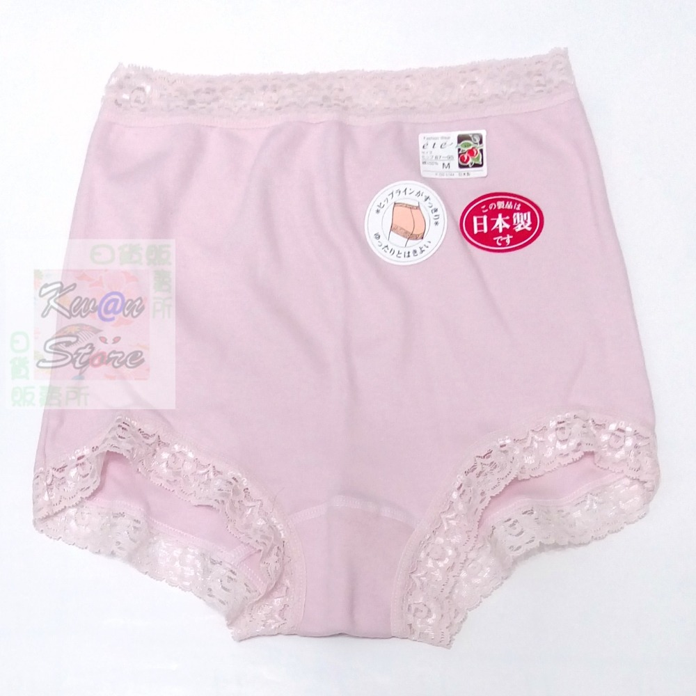 [促銷]日本製 女內褲 100%純棉無負擔 蕾絲內褲~兩色可選-細節圖5