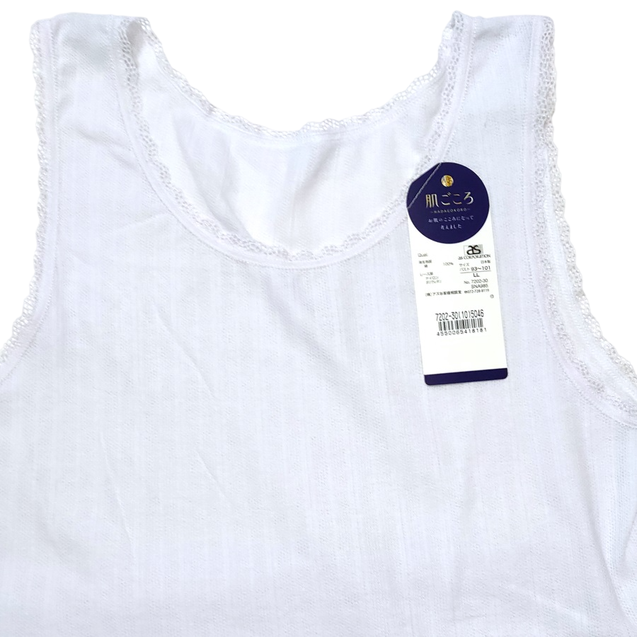 日本製 強撚女背心 內襯衣100%純棉背心 日本涼衣 柔軟透氣清爽-細節圖10