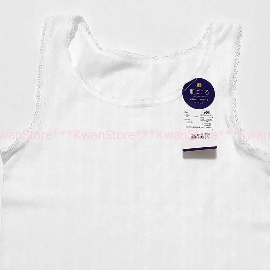 日本製 強撚女背心 內襯衣100%純棉背心 日本涼衣 柔軟透氣清爽-規格圖11