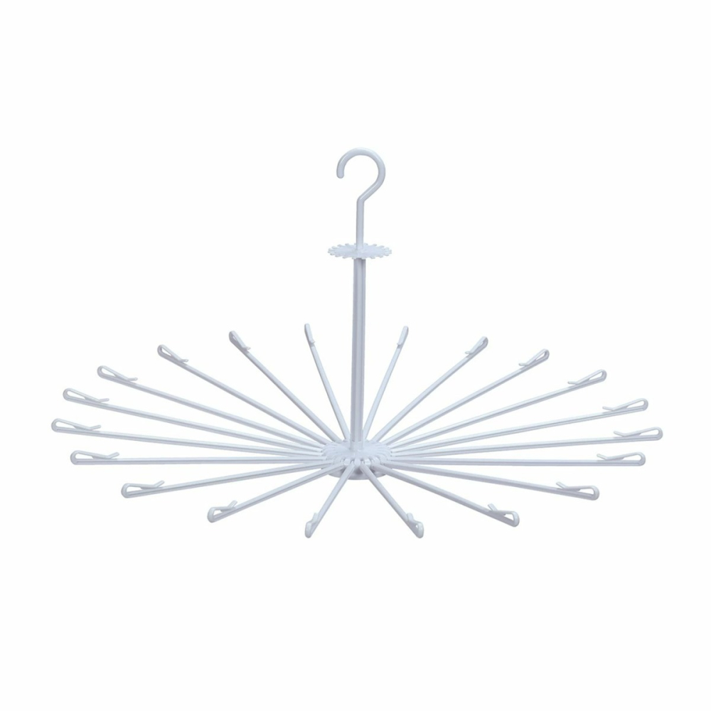 日本製 小久保 傘型衣架 傘狀曬衣架 可折疊曬衣架 毛巾架~收納起來不占空間~20個曬衣夾-細節圖7