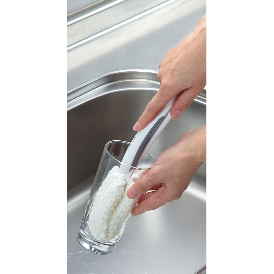 日本進口 MAMEITA可摺疊瓶刷 玻璃瓶瓶刷 保溫瓶刷 長柄瓶刷~起泡性極佳超好清-細節圖4