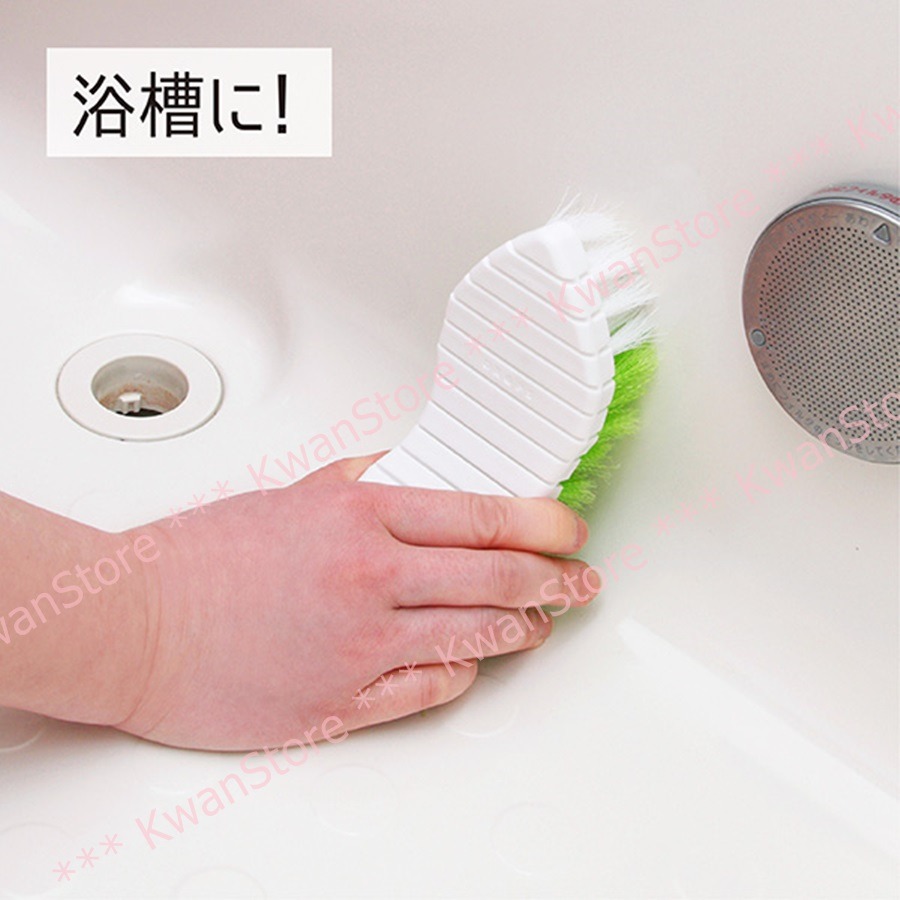 日本製 東和 可彎曲浴室刷 磁磚刷 清潔刷子 浴缸刷 轉角彎處易清潔-細節圖2