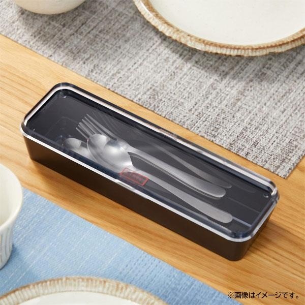 日本製 Pearl Metal 餐具盒 湯匙筷子叉子收納盒 有上蓋 餐具收納盒~防塵乾淨又衛生-細節圖7