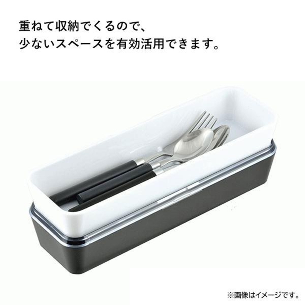 日本製 Pearl Metal 餐具盒 湯匙筷子叉子收納盒 有上蓋 餐具收納盒~防塵乾淨又衛生-細節圖8