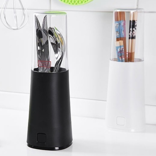 日本製 Pearl Metal 餐具盒 餐具筒 餐具收納盒 餐具瀝水收納盒 湯匙筷子叉子收納~兩色可選-細節圖2