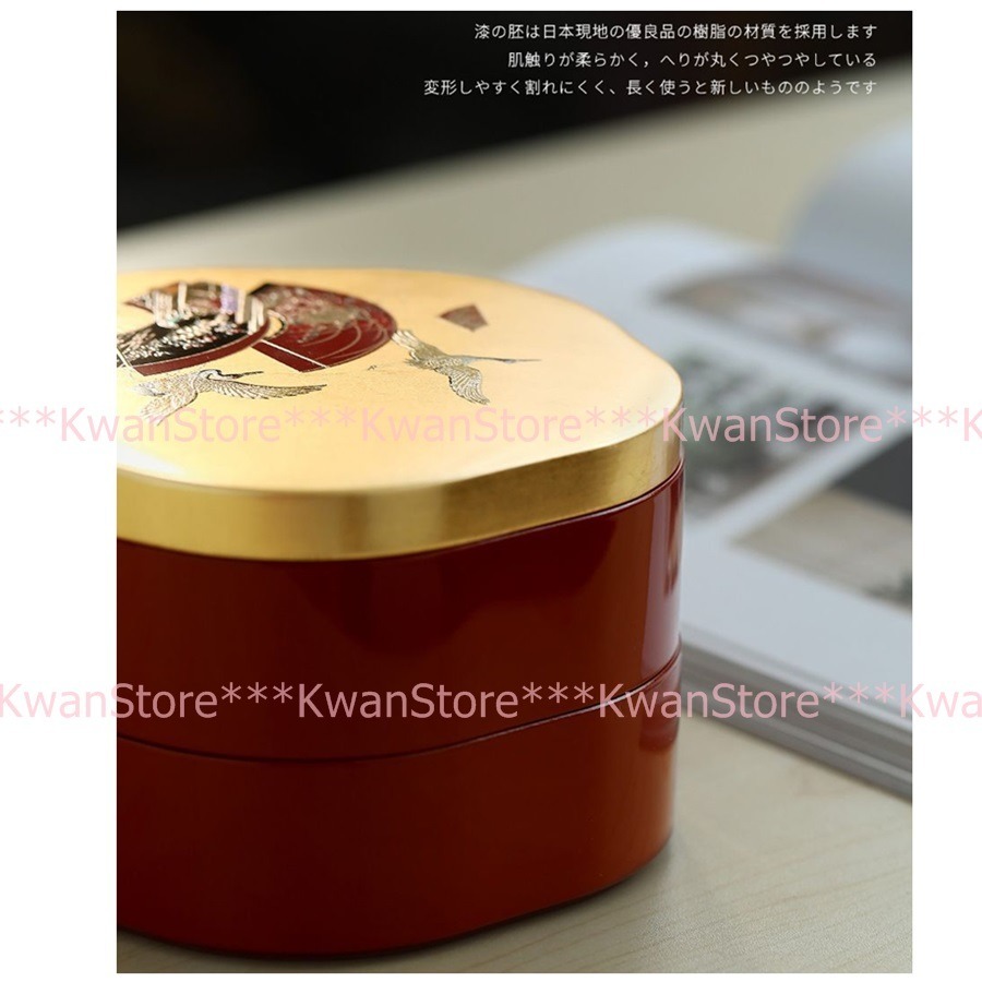 [年終促銷][15cm]日本製 金箔雙層花型糖果盒 果盒~結婚過年過節好看又實用-細節圖6