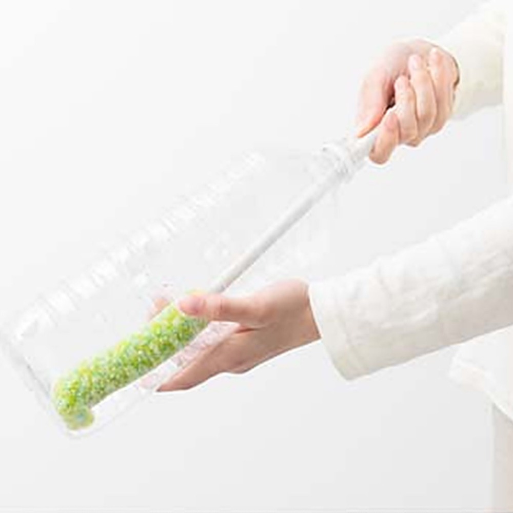 日本製 小海豹 水瓶清潔刷 保溫瓶瓶刷抗菌纖維加工 特殊W纖維只需少量清潔劑-細節圖5