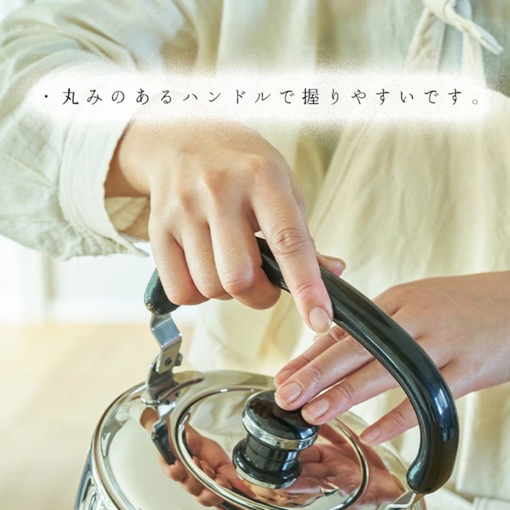 [特價促銷]日本製 Miyaco宮崎 開水壺(亮面) 18-8(304)不鏽鋼 熱水壺 茶壺 高級調理器具三層鋼 煮水壺-細節圖2