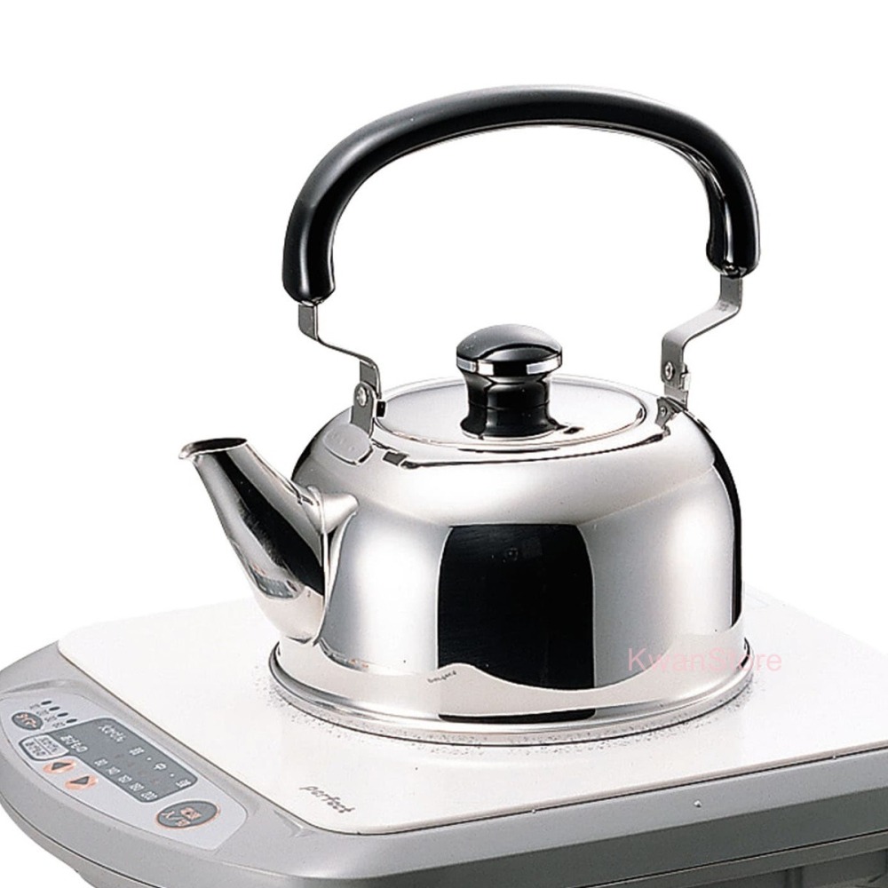 [特價促銷]日本製 Miyaco宮崎 開水壺(亮面) 18-8(304)不鏽鋼 熱水壺 茶壺 高級調理器具三層鋼 煮水壺-細節圖5