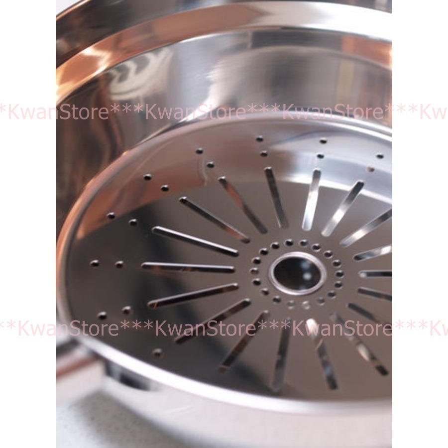 [27/30cm]日本製 宮崎 蒸煮萬能鍋 304不鏽鋼段付鍋 蒸鍋 湯鍋 炒鍋 油炸鍋 兩手鍋-細節圖4