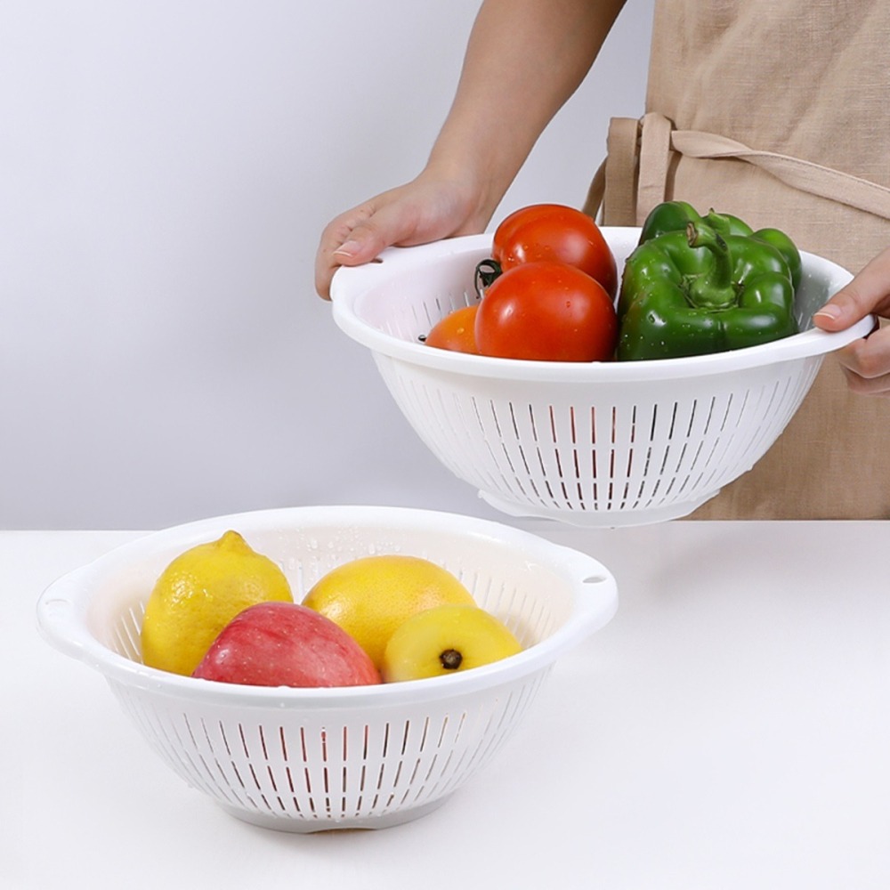 [24cm]日本製 Fresh洗菜籃洗菜盆組 瀝水籃洗筒組~洗蔬果洗菜-細節圖3