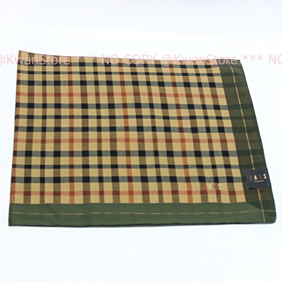 [經典系列] 日本製 DAKS經典 蘇格蘭格子 手帕 領巾 絲巾 方巾-規格圖9