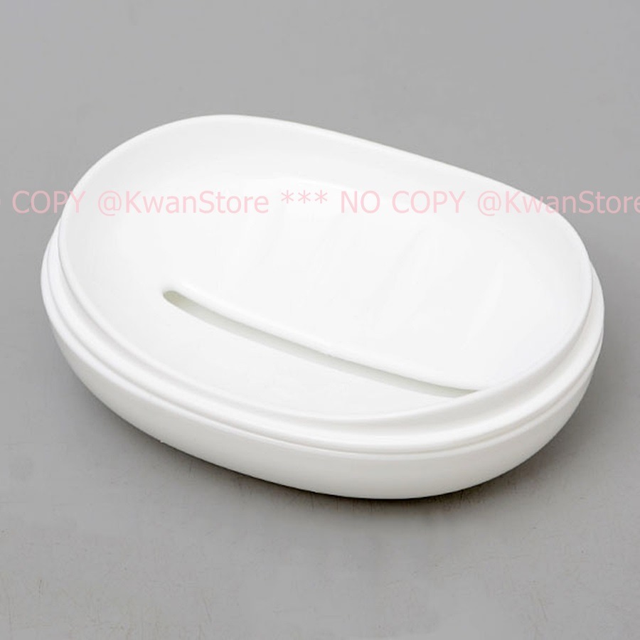 日本製 Inomata bianca 皂盒 附蓋子 肥皂盒 皂架~底部瀝水孔設計-細節圖3