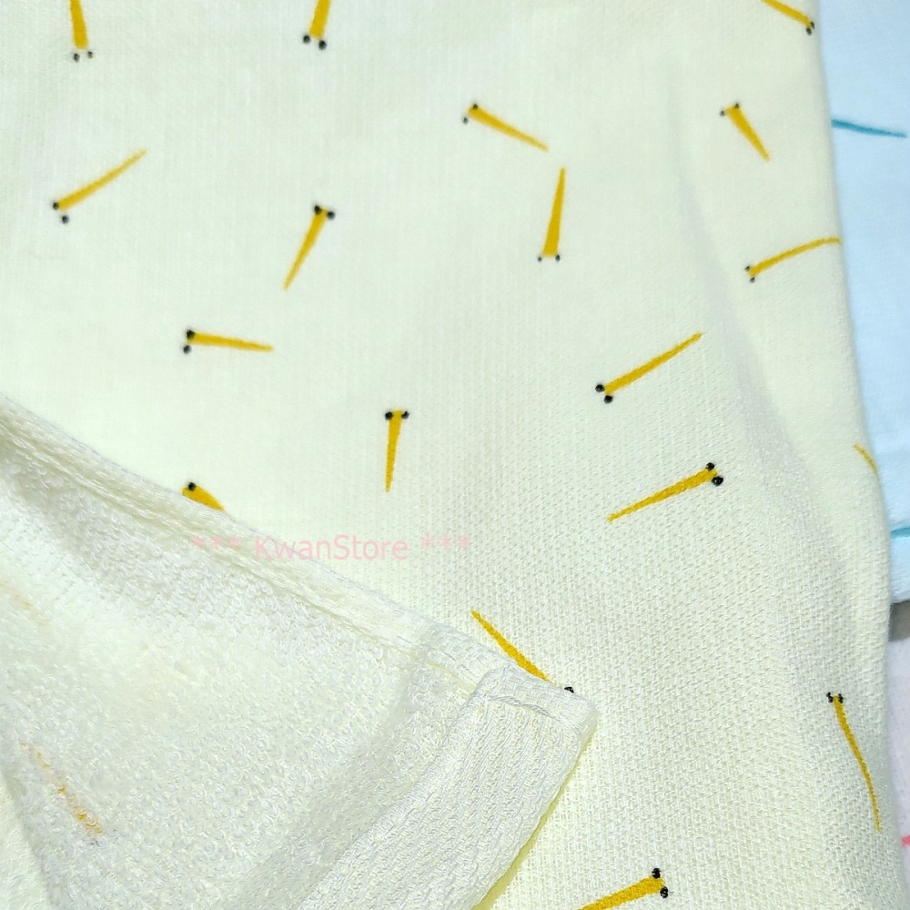 [特價]日本製 毛巾 泉州毛巾 方巾 麻紗毛巾 純棉製造 長毛巾 (小魚)-細節圖2