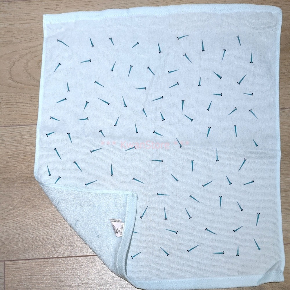 [特價]日本製 毛巾 泉州毛巾 方巾 麻紗毛巾 純棉製造 長毛巾 (小魚)-細節圖5