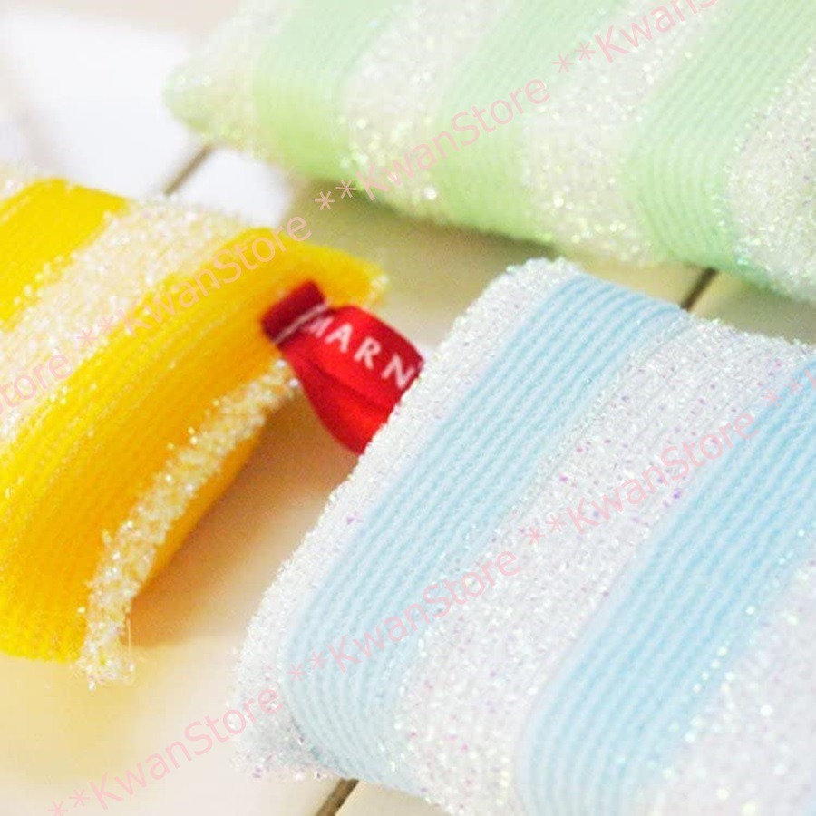 日本製 MARNA銀蔥菜瓜布 餐具碗盤菜瓜布 食洗器海綿~三色可選B/G/Y-細節圖3