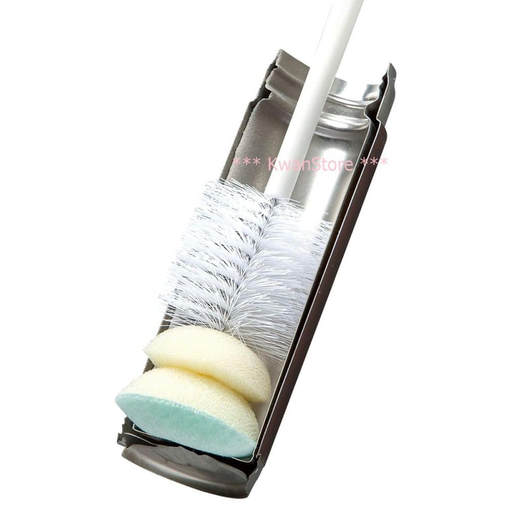 日本製 Mameita 摺疊瓶刷 長刷 保溫瓶刷 杯刷 刷子-細節圖4