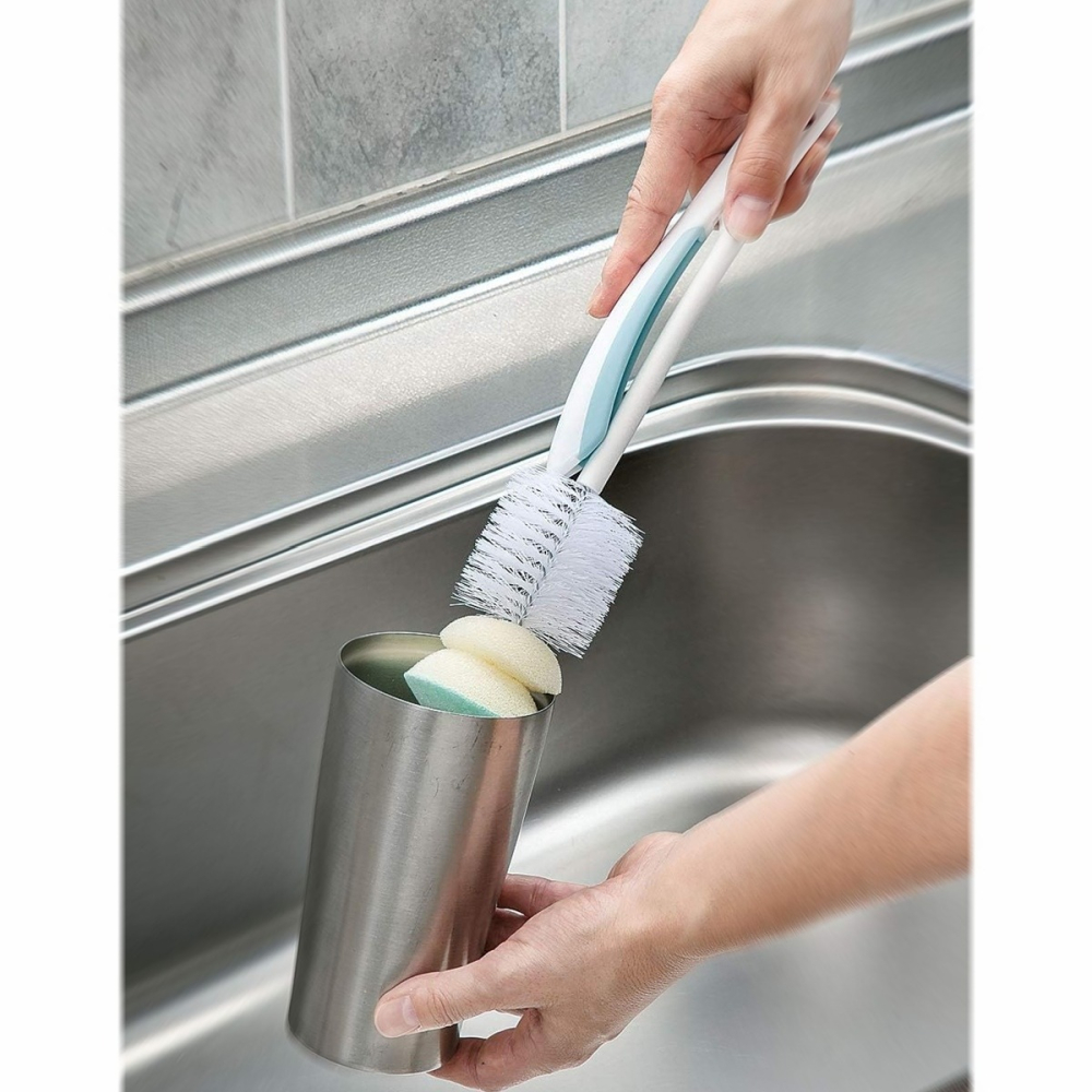 日本製 Mameita 摺疊瓶刷 長刷 保溫瓶刷 杯刷 刷子-細節圖6