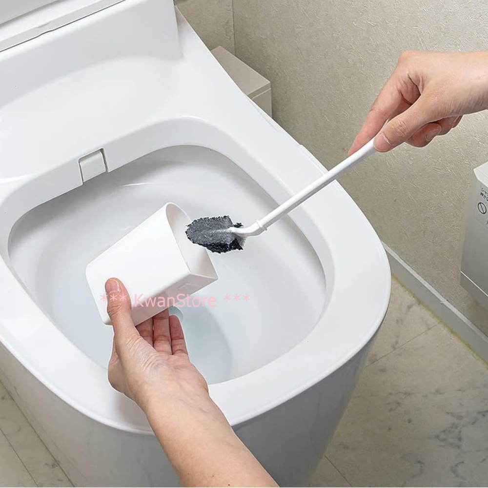 日本製 Mameita 馬桶刷附盒 刷子~刷頭特殊材質-細節圖6