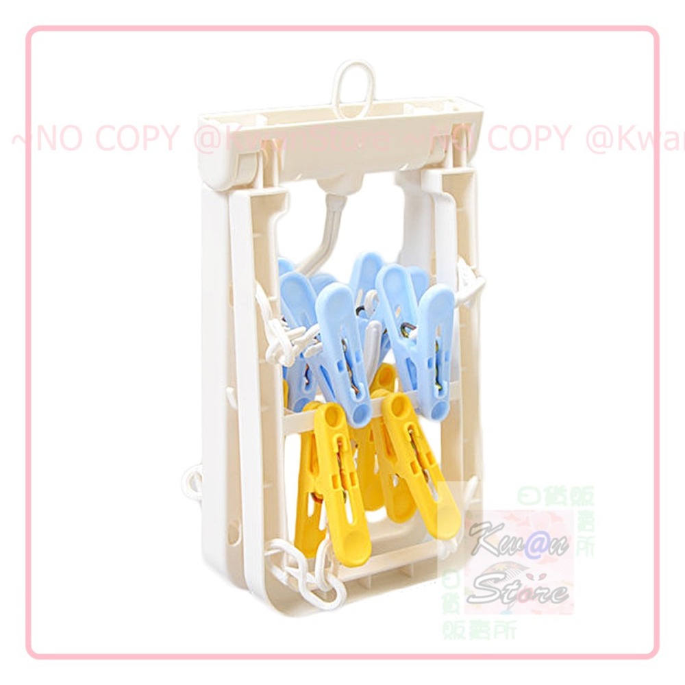 日本製 KOKUBO迷你衣架 小衣架 彩色衣架 衣夾 可摺疊衣架 曬衣架-細節圖4