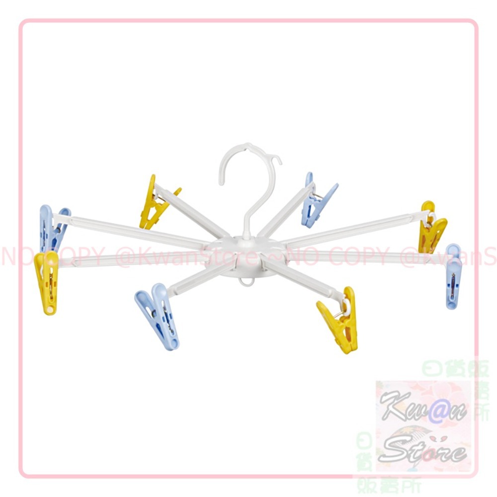 日本製 KOKUBO迷你衣架 小衣架 彩色衣架 衣夾 可摺疊衣架 曬衣架-規格圖8