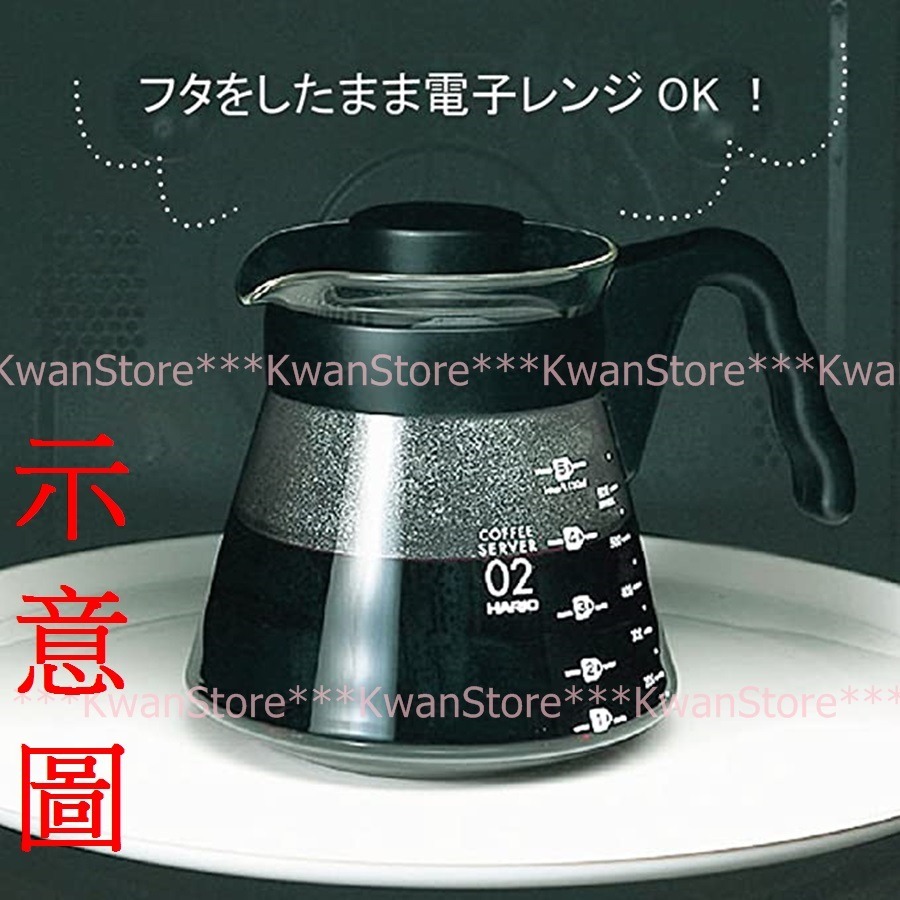 日本製 Hario V60咖啡壺 玻璃壺 花茶壺 泡茶壺 耐熱玻璃 微波爐可用~V60 coffer server-細節圖3