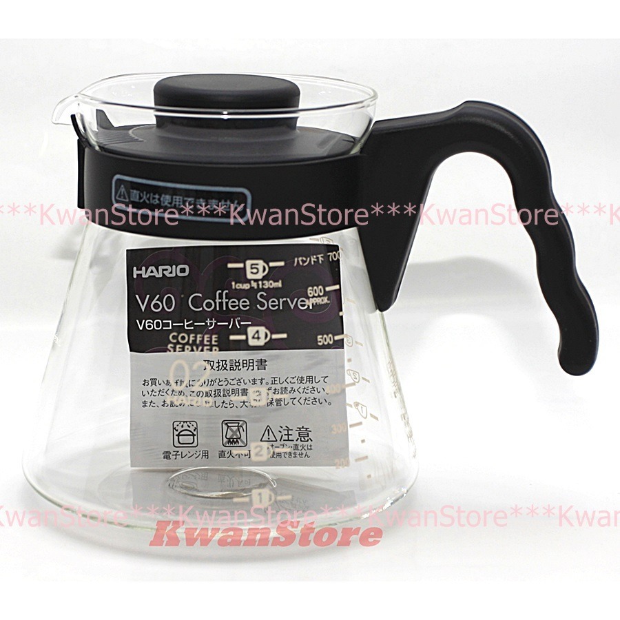 日本製 Hario V60咖啡壺 玻璃壺 花茶壺 泡茶壺 耐熱玻璃 微波爐可用~V60 coffer server-規格圖8