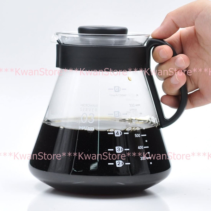 日本製 Hario  V60咖啡壺 玻璃壺 泡茶壺 咖啡壺 冷水壺 耐熱玻璃可微波使用-細節圖5
