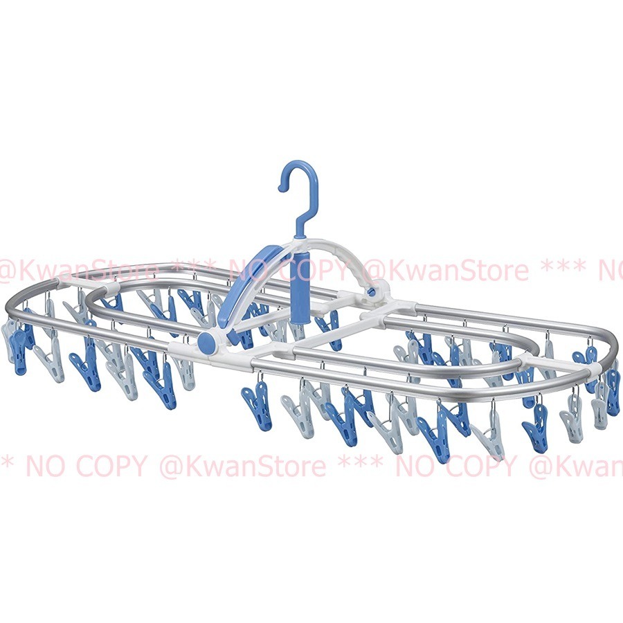 [48夾~內外層鋁製衣架]日本進口 洗濯先生 摺疊式衣架 曬衣架 晾衣架 曬衣夾 吊掛衣夾 折疊衣架-細節圖3