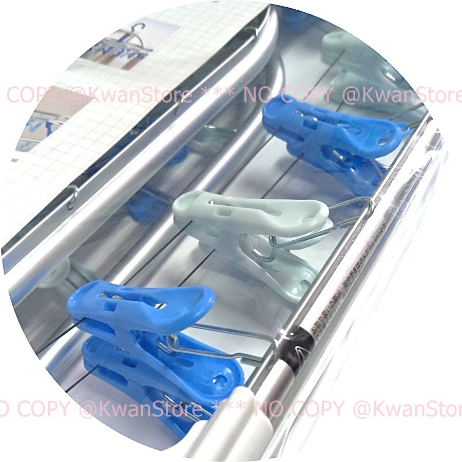 [48夾~內外層鋁製衣架]日本進口 洗濯先生 摺疊式衣架 曬衣架 晾衣架 曬衣夾 吊掛衣夾 折疊衣架-細節圖5