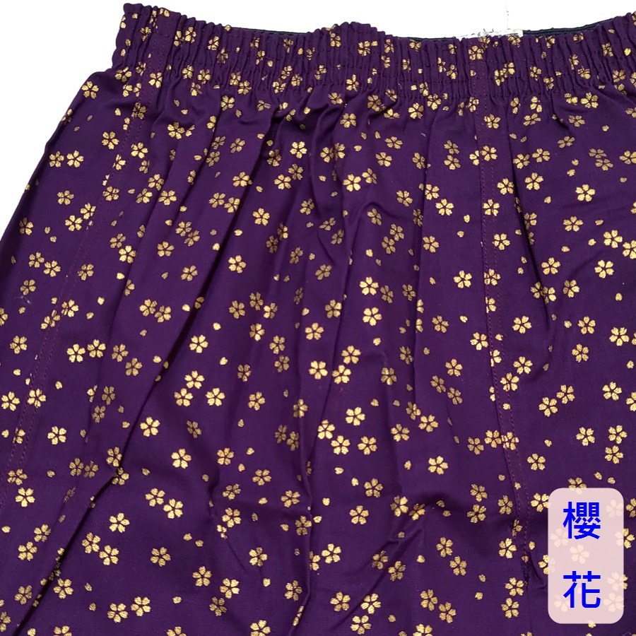 [特價][M~LL無開檔]日本製~粋~和風短褲 四角褲 內褲 四片式平口褲 居家短褲 男女兼用 ~-規格圖10