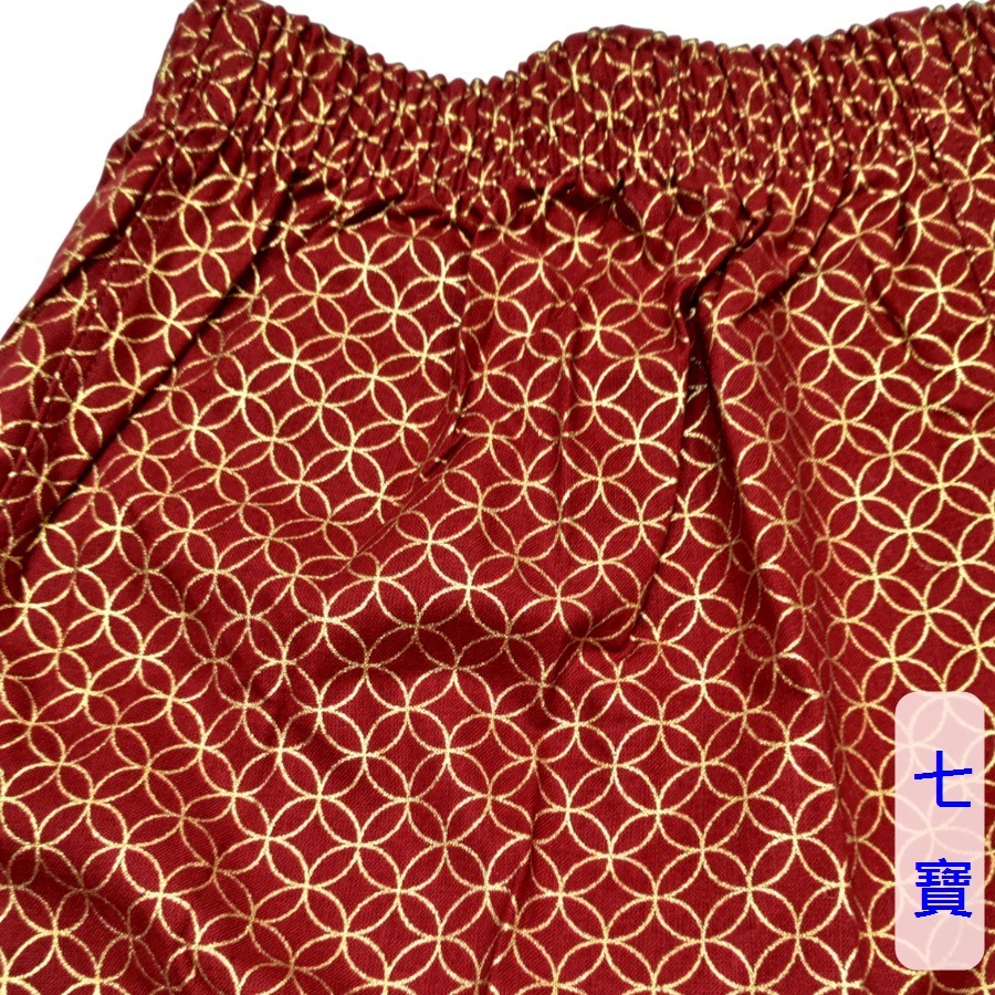 [特價][M~LL無開檔]日本製~粋~和風短褲 四角褲 內褲 四片式平口褲 居家短褲 男女兼用 ~-規格圖10