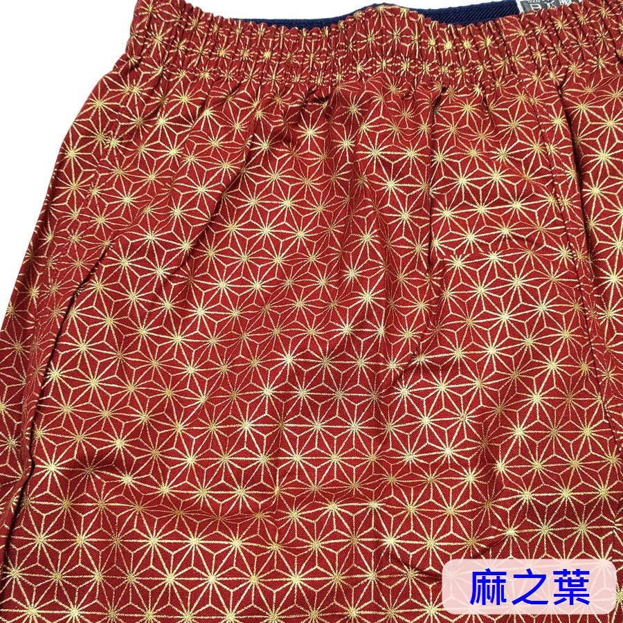 [特價][M~LL無開檔]日本製~粋~和風短褲 四角褲 內褲 四片式平口褲 居家短褲 男女兼用 ~-規格圖10