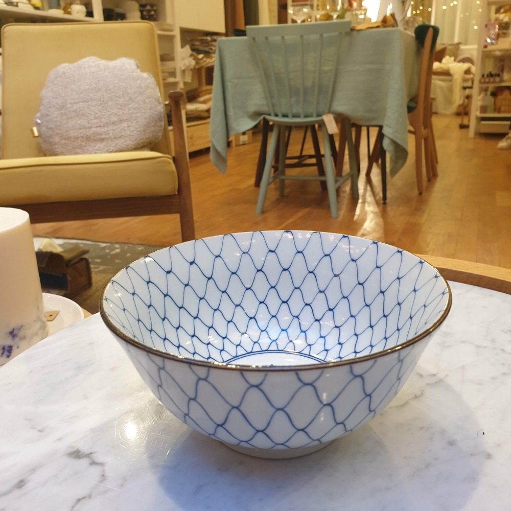 日本製 美濃燒 藍繪變 麵碗 大碗公 湯碗 拉麵碗 丼飯碗~五種花色-細節圖8