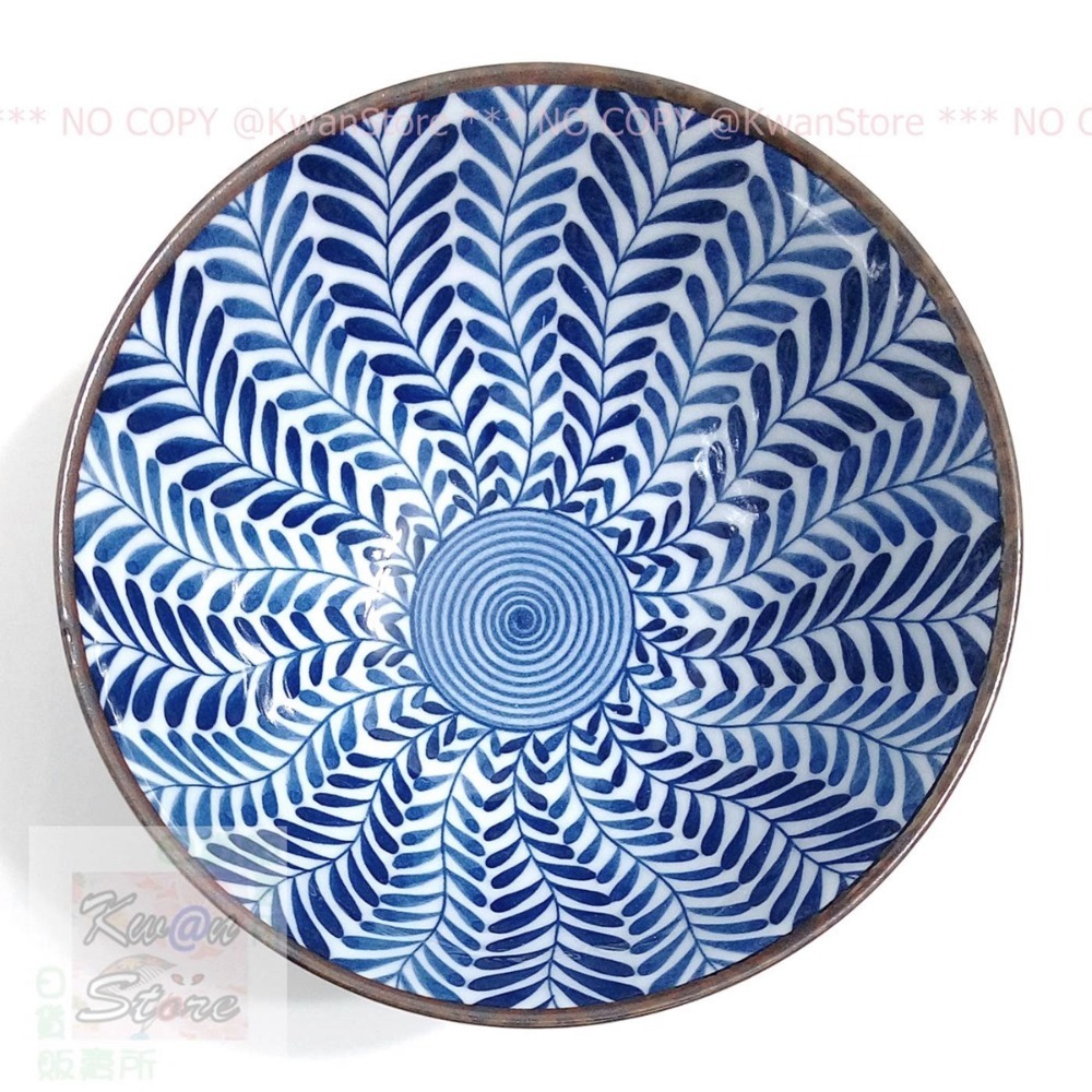 日本製 美濃燒 藍繪變 麵碗 大碗公 湯碗 拉麵碗 丼飯碗~五種花色-規格圖9