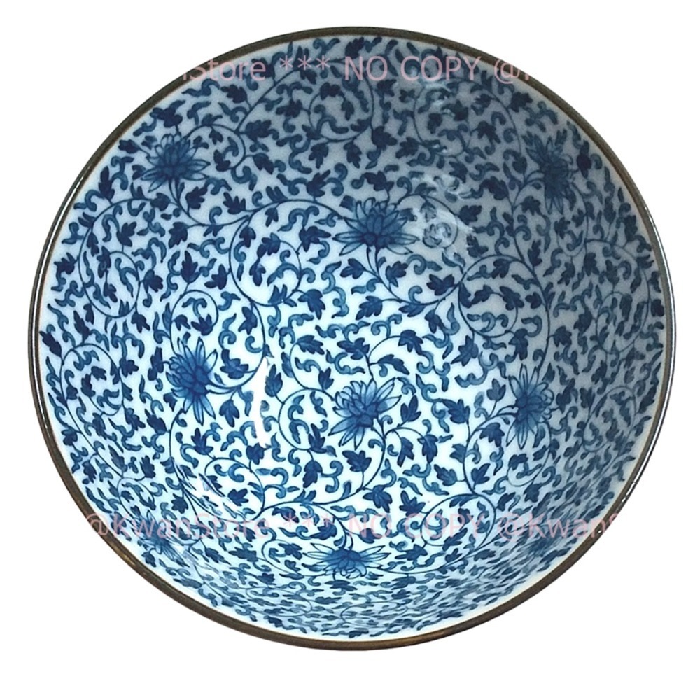日本製 美濃燒 藍繪變 麵碗 大碗公 湯碗 拉麵碗 丼飯碗~五種花色-規格圖9