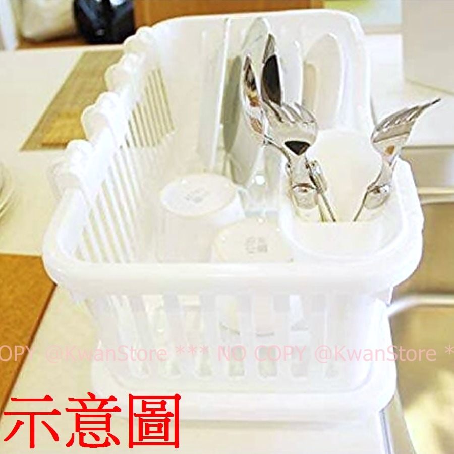 日本製 廚房碗盤水槽瀝水盤組 瀝水籃 置物盒 置物籃 瀝水架 碗盤杯子收納~附筷子架及杯架-細節圖6