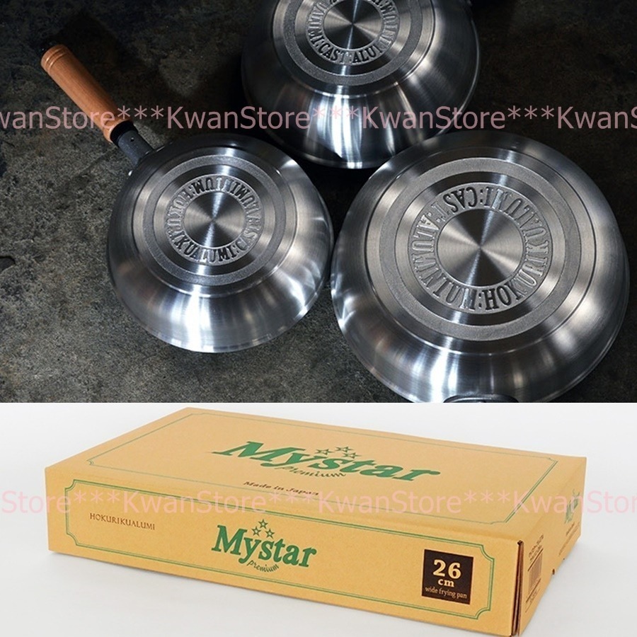 日本製 北陸 New MyStar黑金剛輕量不沾鍋 不沾平底鍋 寬底~瓦斯爐專用-細節圖7