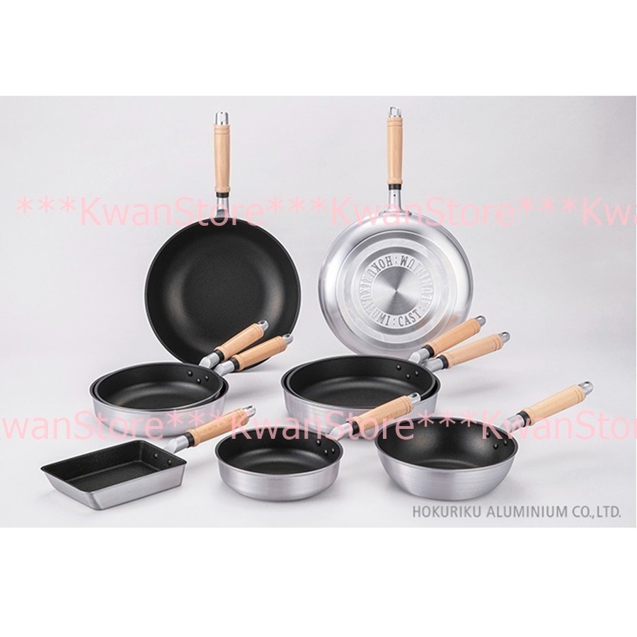 日本製 北陸 New MyStar黑金剛輕量不沾鍋 不沾平底鍋 寬底~瓦斯爐專用-細節圖3