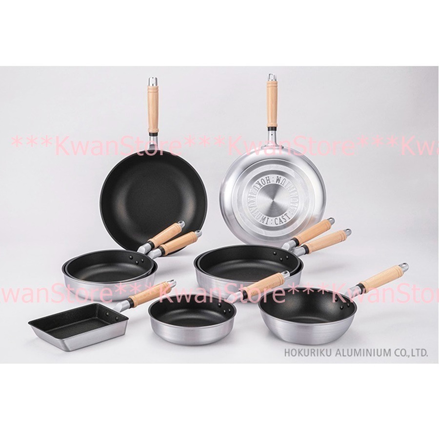 日本製 北陸 New MyStar黑金剛輕量不沾鍋 不沾平底鍋 寬底~瓦斯爐專用-細節圖3