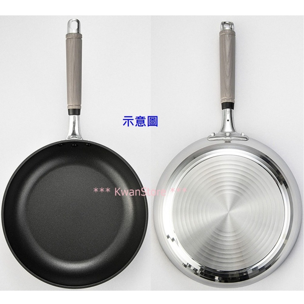 日本製 北陸 SenLenFAN 輕量平底鍋 炒鍋 深平底鍋 24~32cm~瓦斯爐專用-細節圖2