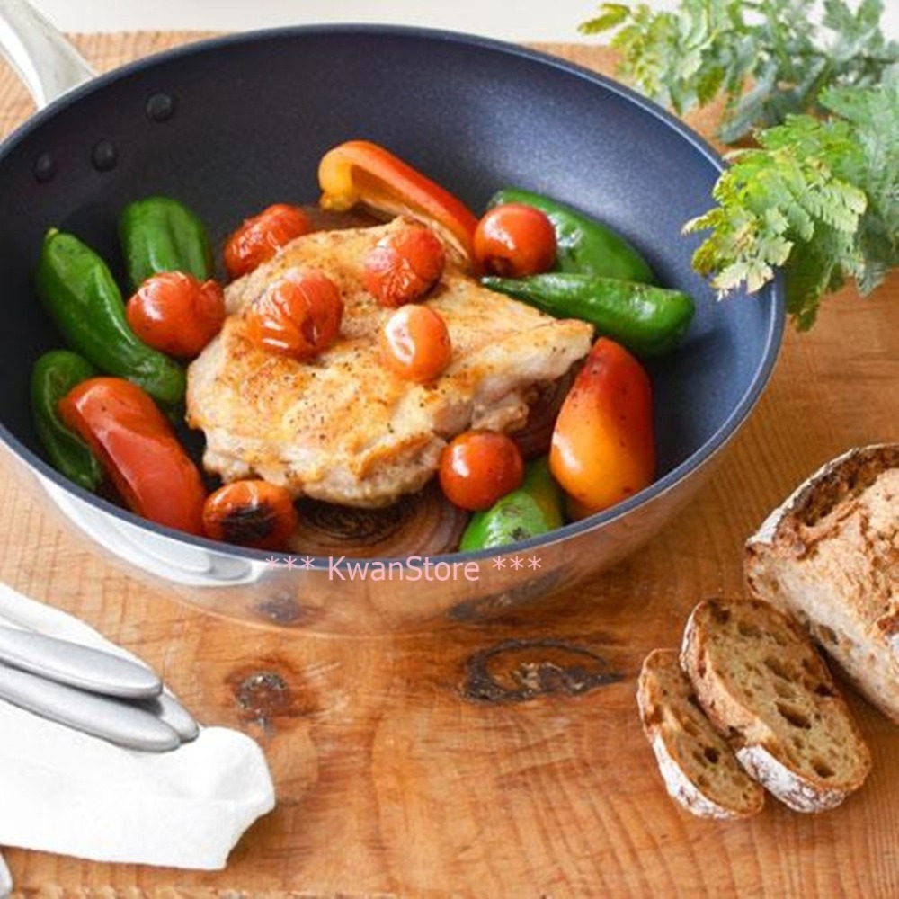 日本製 北陸 SenLenFAN 輕量平底鍋 炒鍋 深平底鍋 24~32cm~瓦斯爐專用-細節圖10