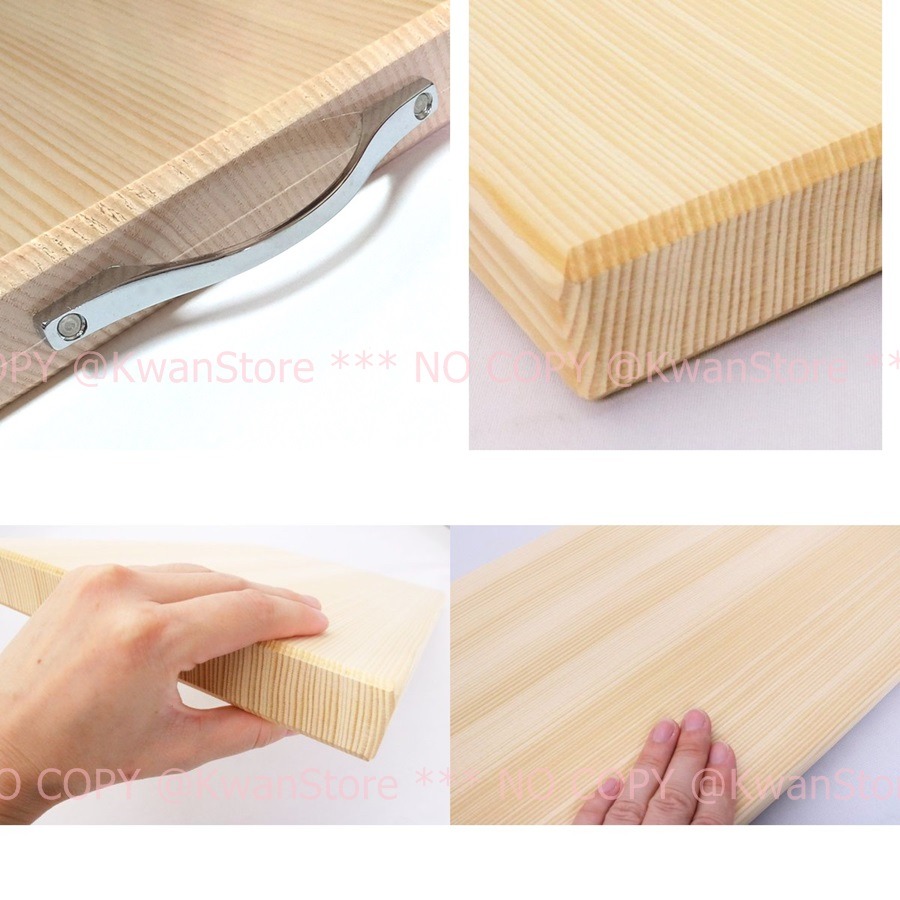 日本製 市原木工 匠工房 天然木砧板(金屬把手)-細節圖2