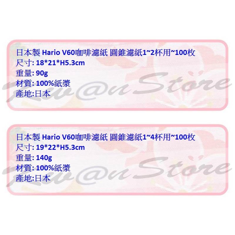 [100枚]日本製 Hario V60咖啡濾紙 圓錐濾紙-細節圖8