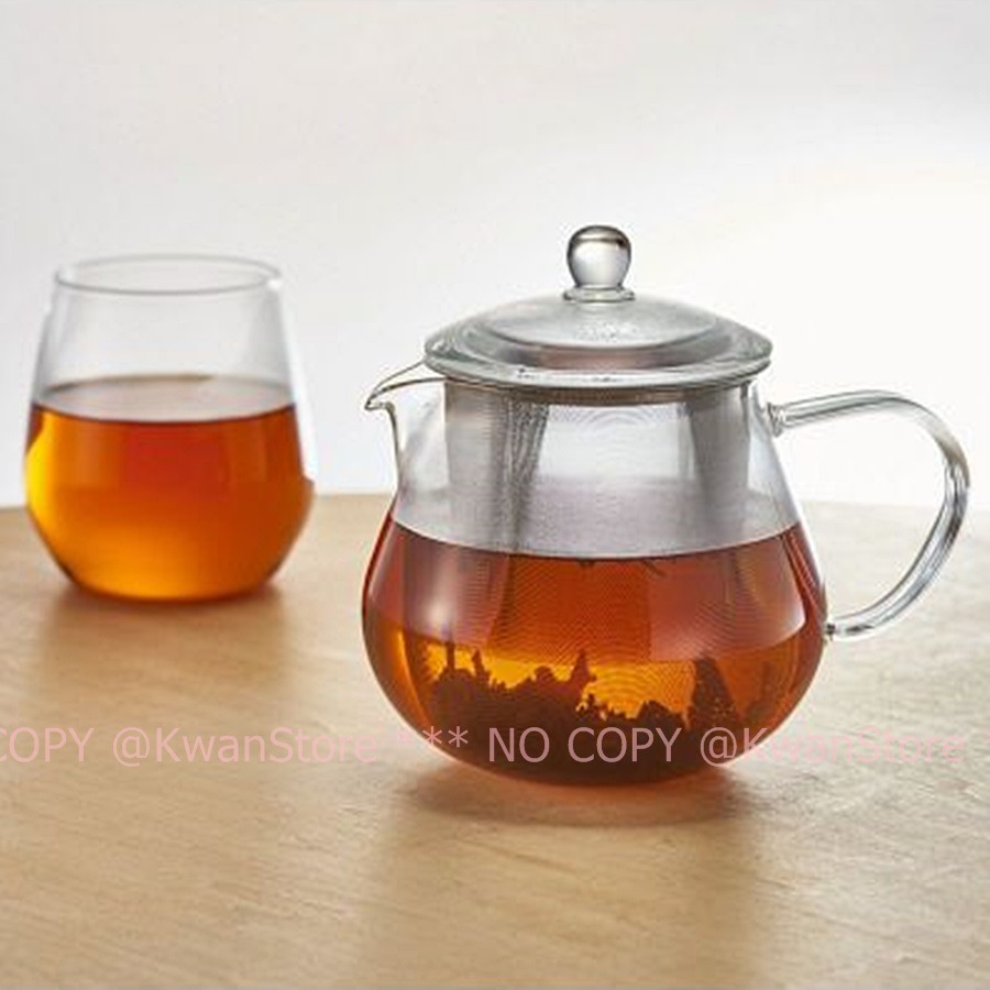 [450/700ml] 日本製 Hario耐熱玻璃壺 泡茶壺 花茶壺 (附不銹鋼網)-細節圖2