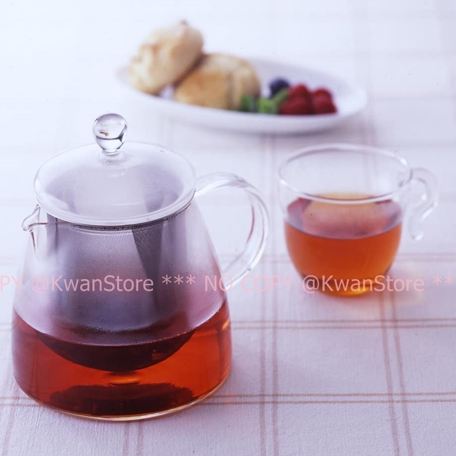 [700ml]日本製Hario(CHEN-70)耐熱玻璃壺 花茶壺 泡茶壺 冷水壺 (附不鏽鋼網)-細節圖4