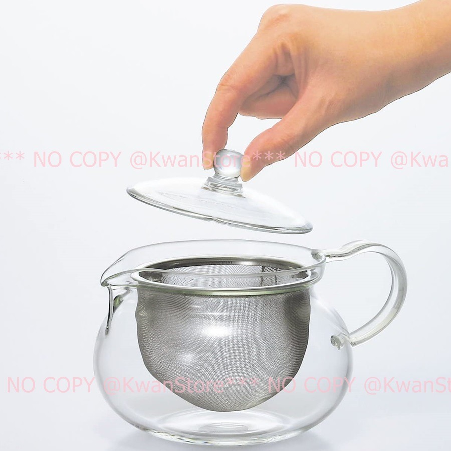 [450/700ml]日本製 Hario耐熱玻璃壺 泡茶壺 花茶壺 茶茶急須丸 (附不鏽鋼網)-細節圖5
