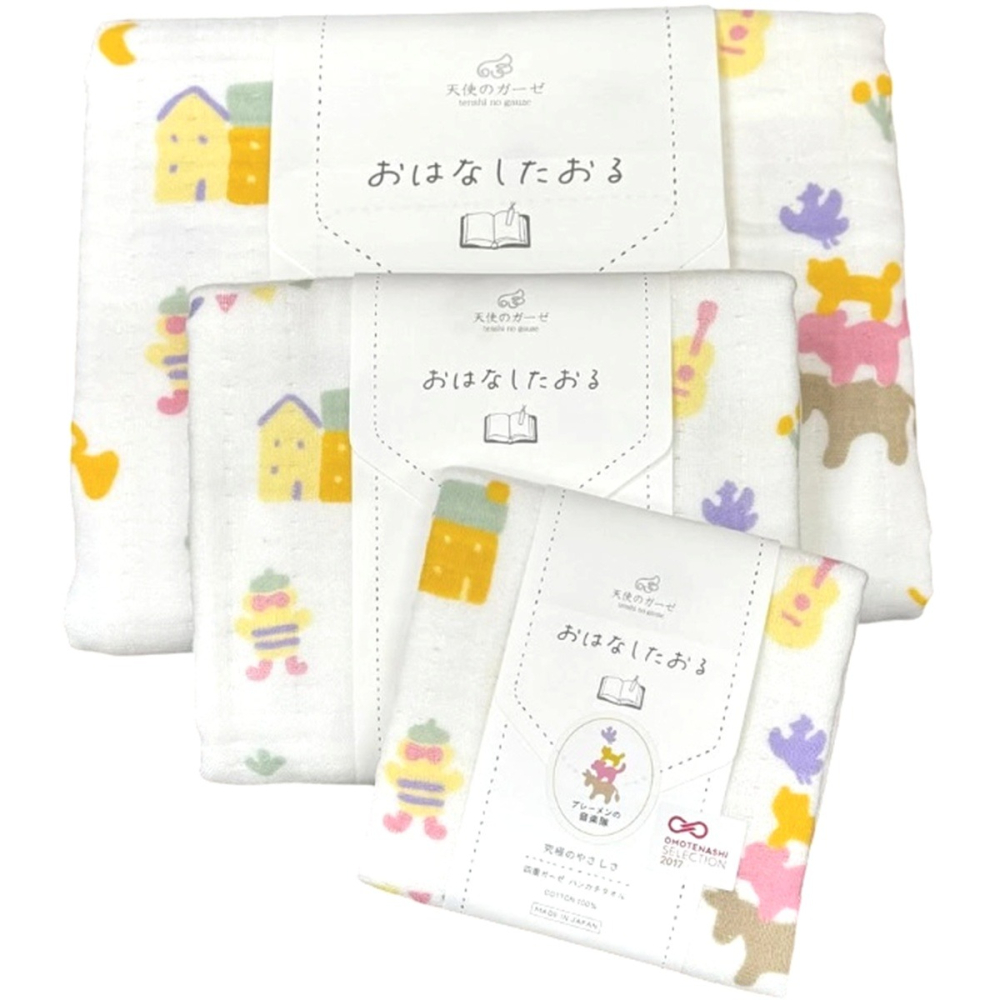 [四重紗]日本製 天使麻紗毛巾 方巾 浴巾 嬰兒毛巾 麻紗毛巾-細節圖9