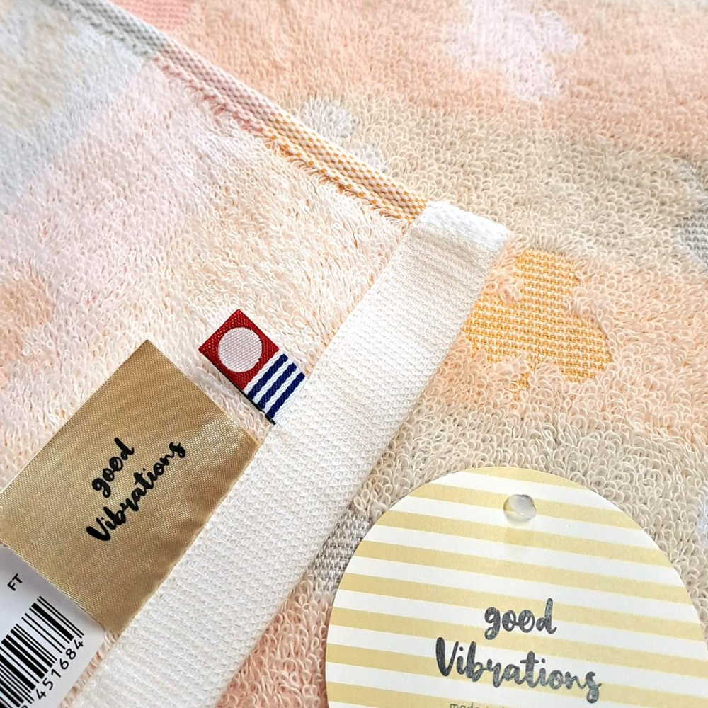 日本製 今治毛巾 方巾 浴巾 甘撚系棉線~三葉草 BE/GR/P-細節圖2