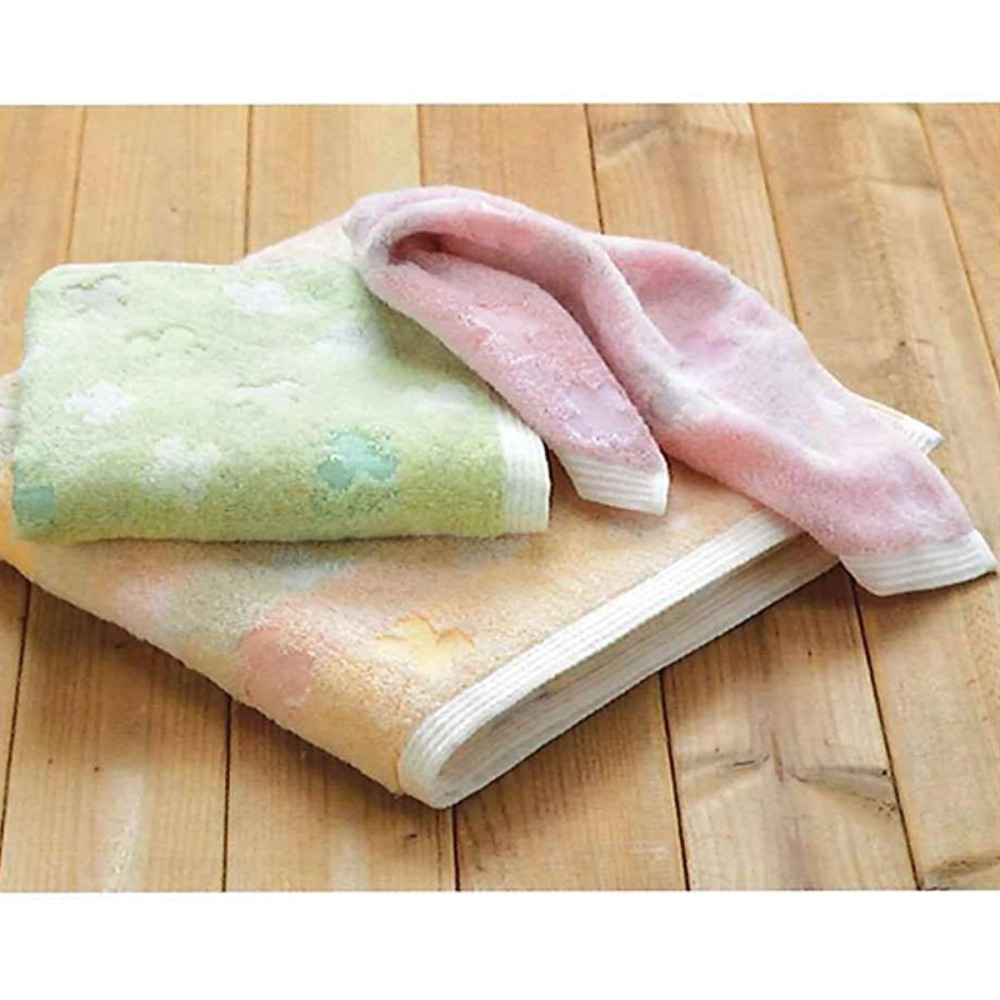 日本製 今治毛巾 方巾 浴巾 甘撚系棉線~三葉草 BE/GR/P-細節圖4